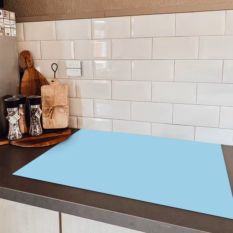 Ice - Blue - Blauw Inductie beschermer vinyl 3mm klein 276 -sfeer3