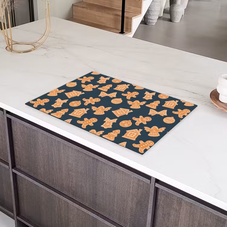 Illustratie - Koekjes - Blauw Inductie beschermer vinyl 3mm klein 276 -sfeer8