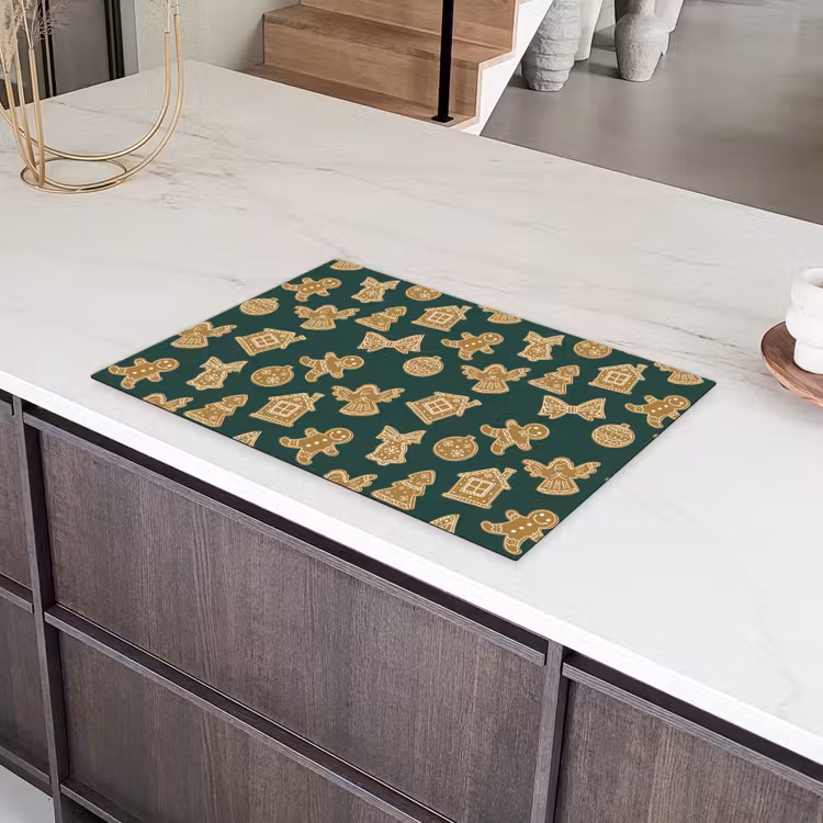 Illustratie - Koekjes - Groen Inductie beschermer vinyl 3mm klein 276 -sfeer8