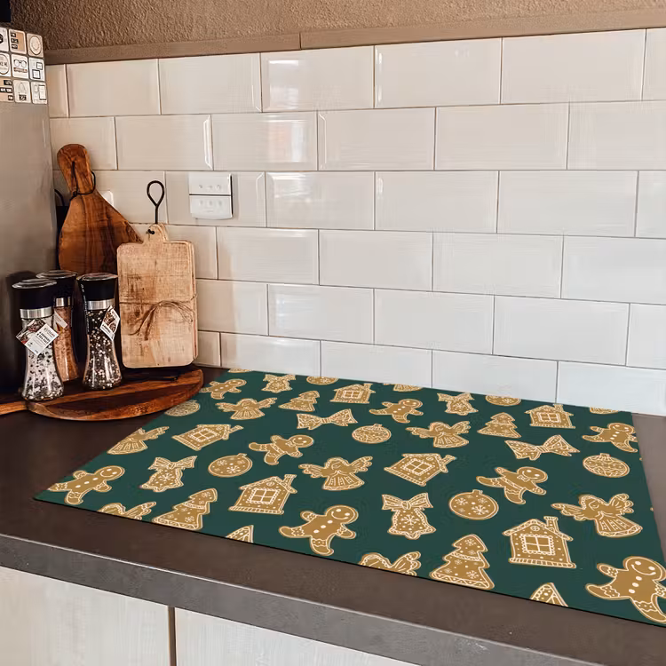 Illustratie - Koekjes - Groen Inductie beschermer vinyl 3mm klein 276 -sfeer3