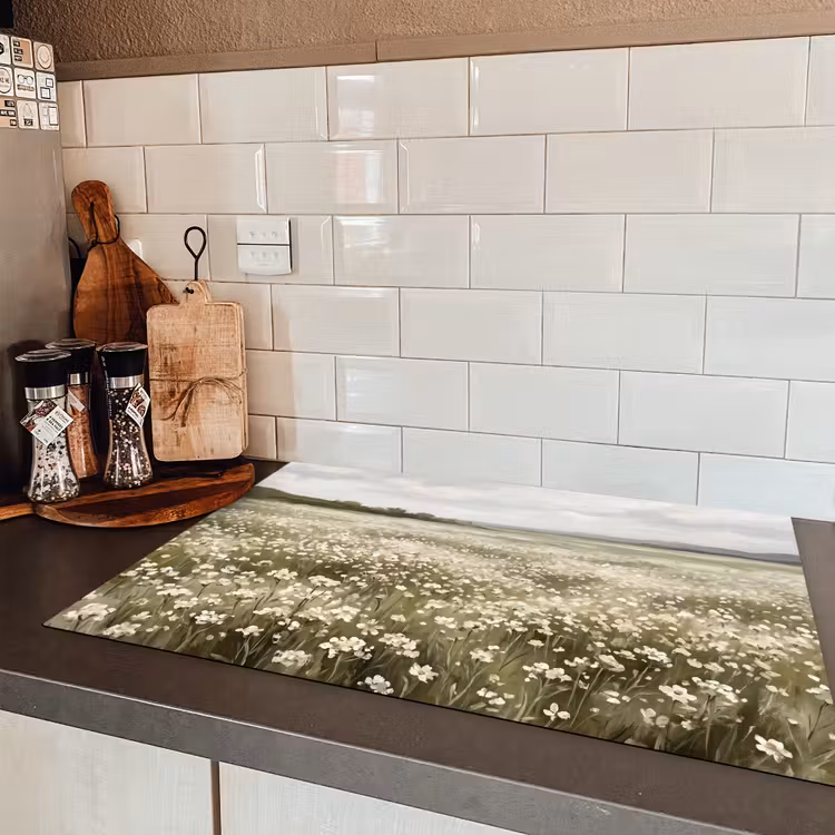 Illustratie - Landschap - Wit Inductie beschermer vinyl 3mm klein -sfeer3