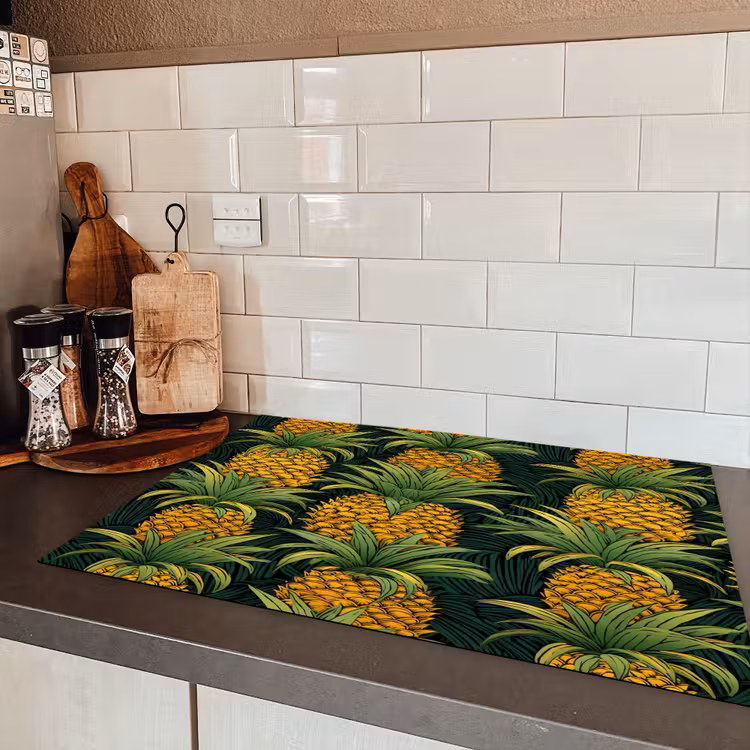 Illustratie - Patroon - Ananas Inductie beschermer vinyl 3mm klein 276 -sfeer3
