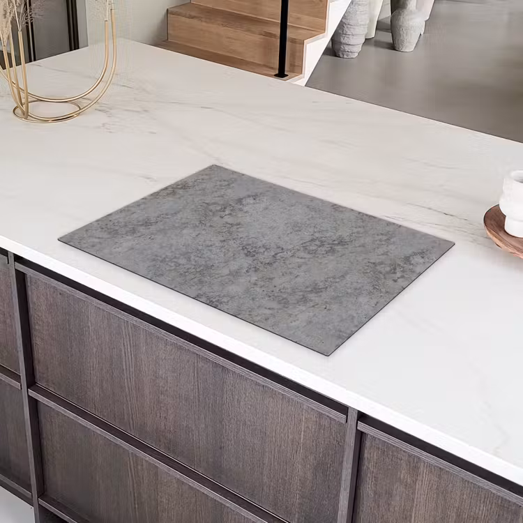 Industrieel - Beton - Patronen Inductie beschermer vinyl 3mm klein 276 -sfeer8