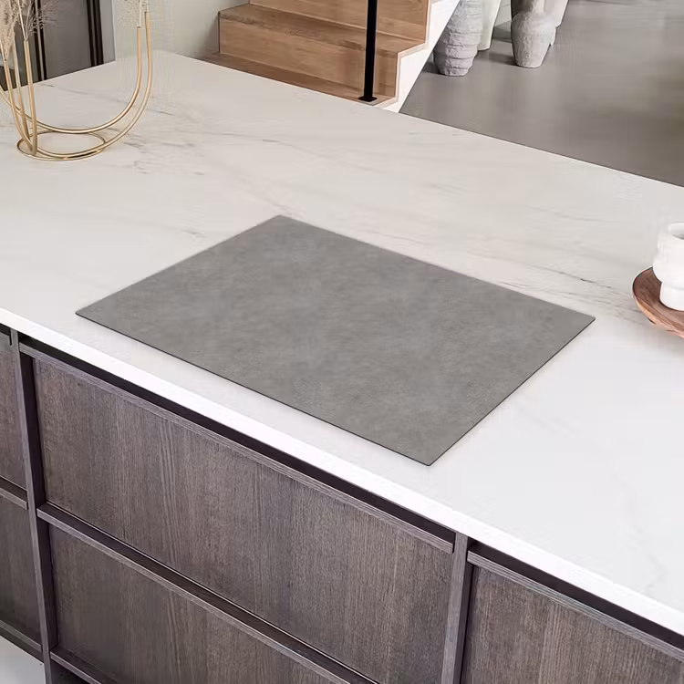 Industrieel - Patroon - Beton Inductie beschermer vinyl 3mm klein 276 -sfeer8