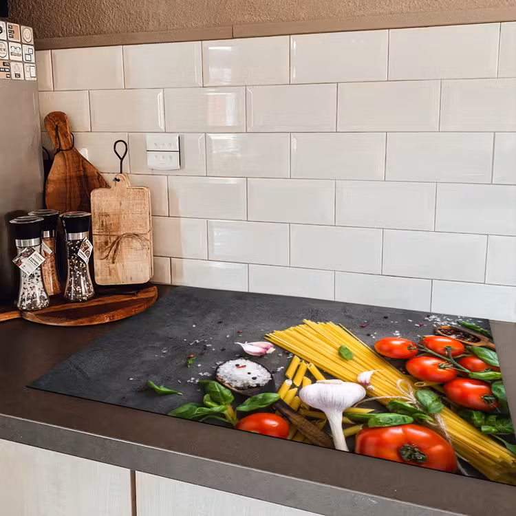 Italiaanse Kookinspiratie Inductie beschermer vinyl 3mm klein -sfeer3