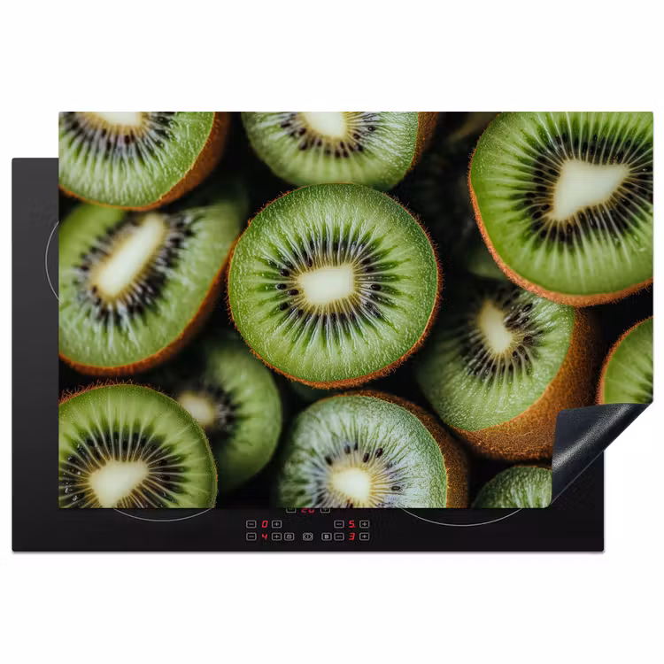 Kiwi - Fruit - Groen Inductie beschermer vinyl 3mm klein -3d