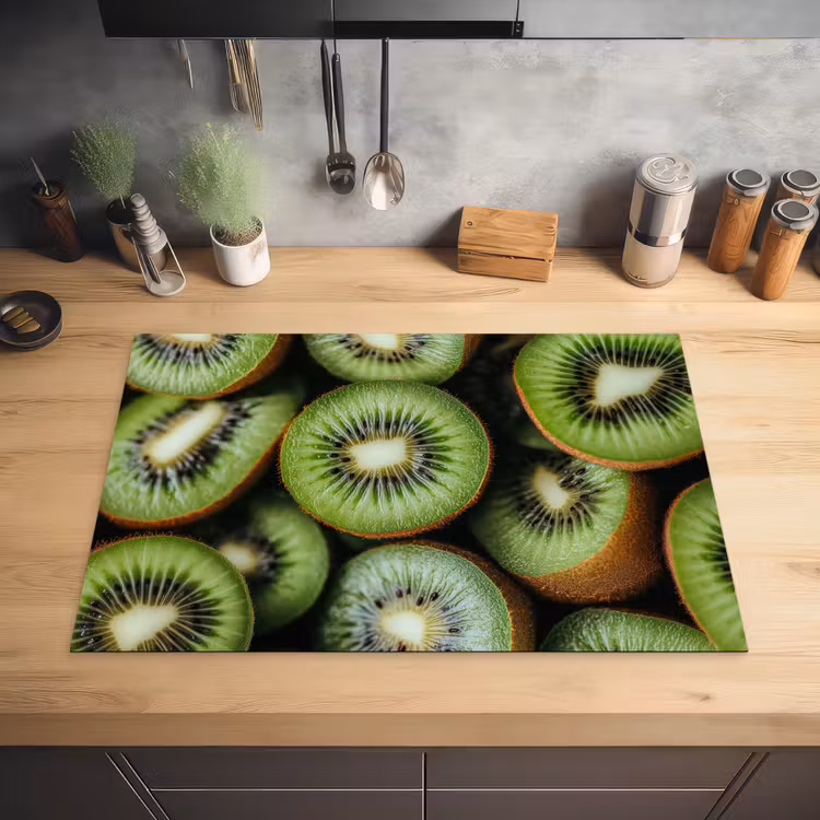 Kiwi - Fruit - Groen Inductie beschermer vinyl 3mm klein -sfeer5