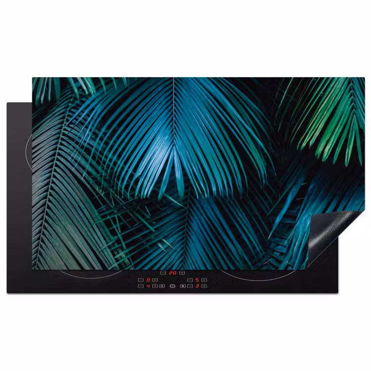 Bladeren - Tropisch - Jungle -  Natuur Inductie beschermer vinyl 3mm middel -3d
