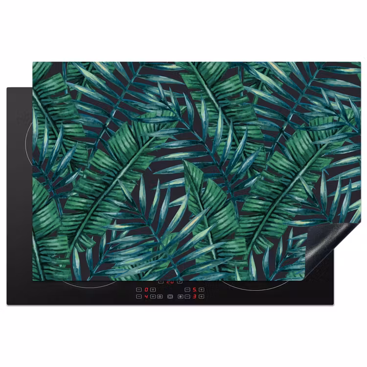 Bladeren - Tropisch - Jungle - Natuur Inductie beschermer vinyl 3mm klein -3d