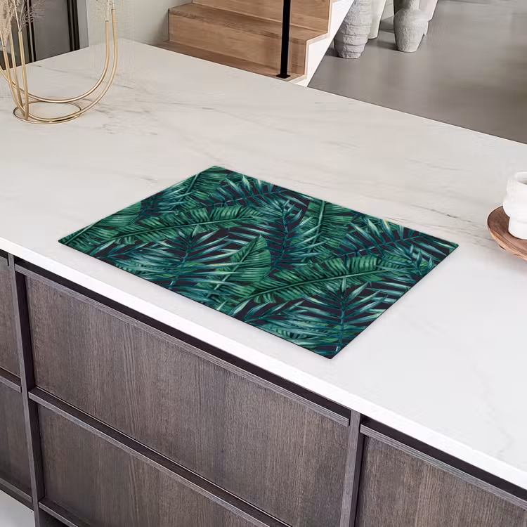 Bladeren - Tropisch - Jungle - Natuur Inductie beschermer vinyl 3mm klein -sfeer8