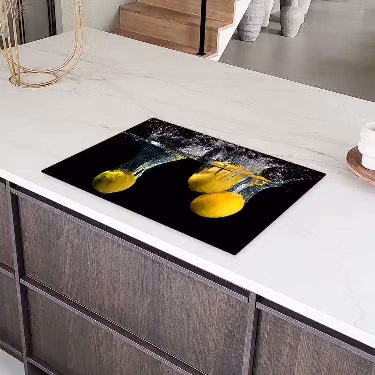 Citroenen in de Schijnwerpers Inductie beschermer vinyl 3mm klein -sfeer8