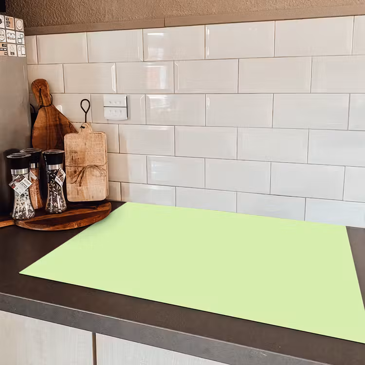 Light - Lime - Groen Inductie beschermer vinyl 3mm klein 276 -sfeer3