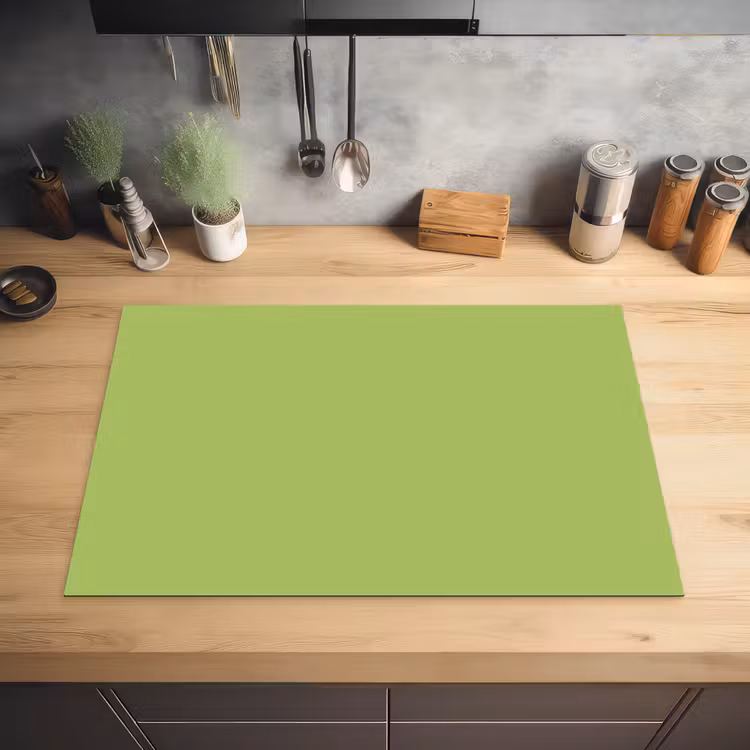 Lime - Glow - Groen Inductie beschermer vinyl 3mm klein 276 -sfeer5