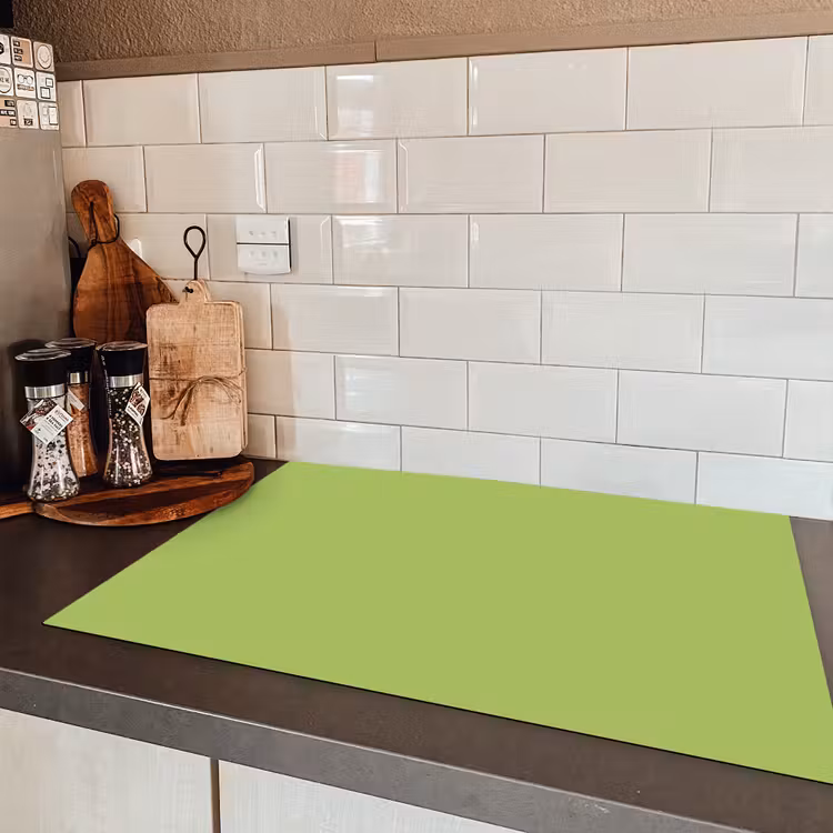 Lime - Glow - Groen Inductie beschermer vinyl 3mm klein 276 -sfeer3