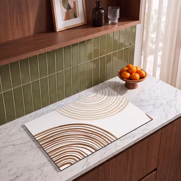 Induction Hob Cover - Lines - Minimalist - Art - Lijnen - Minimalistisch - Kunst Inductie beschermer vinyl 3mm klein