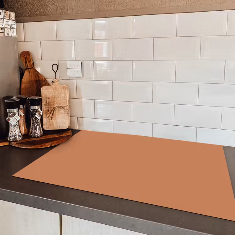 Little - Italy - Oranje Inductie beschermer vinyl 3mm klein 276 -sfeer3
