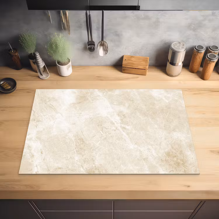 Marmeren Tijdlijn Inductie beschermer vinyl 3mm klein -sfeer5
