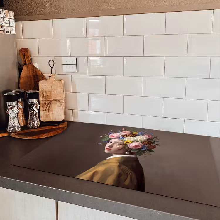 Meesterwerk - Modern - Kleurrijk Inductie beschermer vinyl 3mm klein -sfeer3