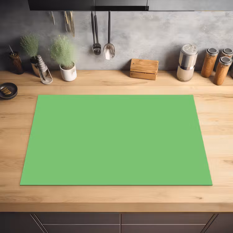 Meadow - Green - Groen Inductie beschermer vinyl 3mm klein 276 -sfeer5