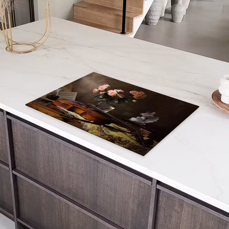 Melodie en Bloei Inductie beschermer vinyl 3mm klein -sfeer8