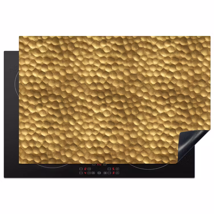 Metaal - Dynamisch - Goud Inductie beschermer vinyl 3mm klein 276 -3d