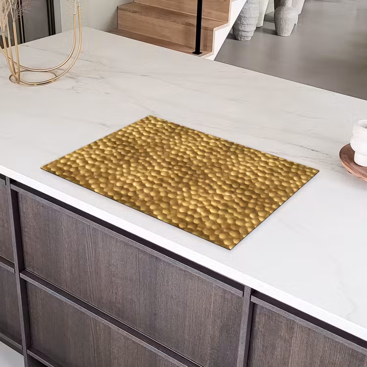 Metaal - Dynamisch - Goud Inductie beschermer vinyl 3mm klein 276 -sfeer8