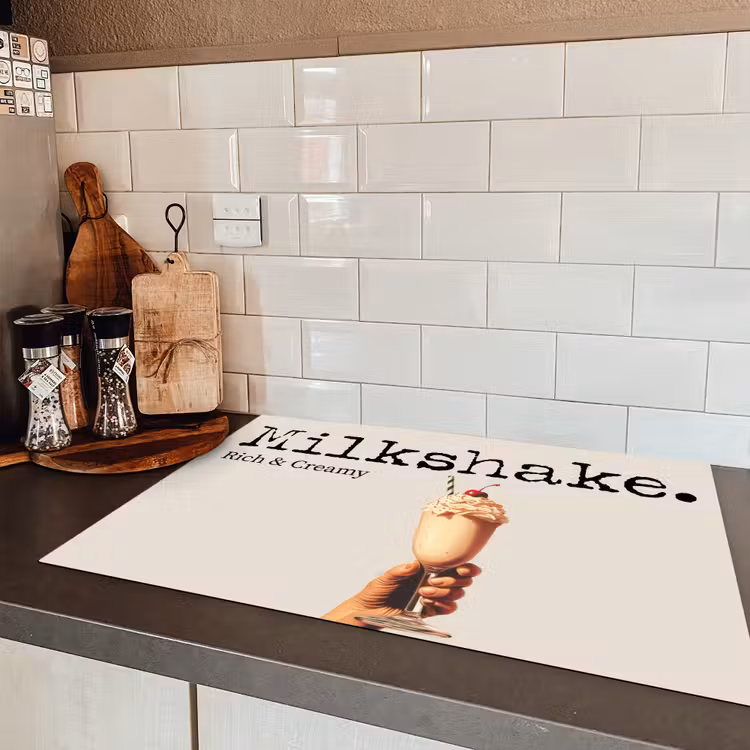 Milkshake - Kers - Rietje Inductie beschermer vinyl 3mm klein -sfeer3