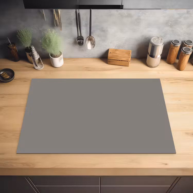 Mineral - Grey - Grijs Inductie beschermer vinyl 3mm klein 276 -sfeer5