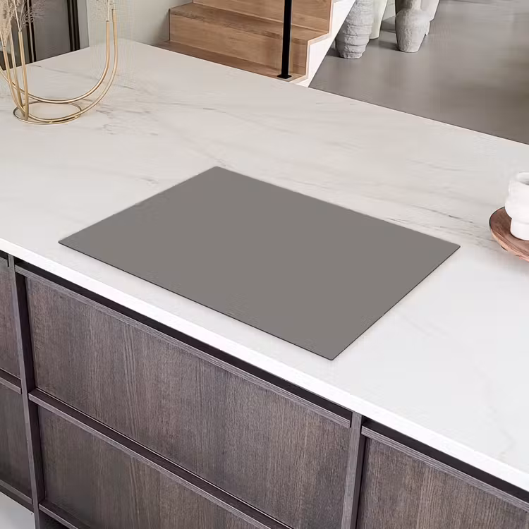 Mineral - Grey - Grijs Inductie beschermer vinyl 3mm klein 276 -sfeer8