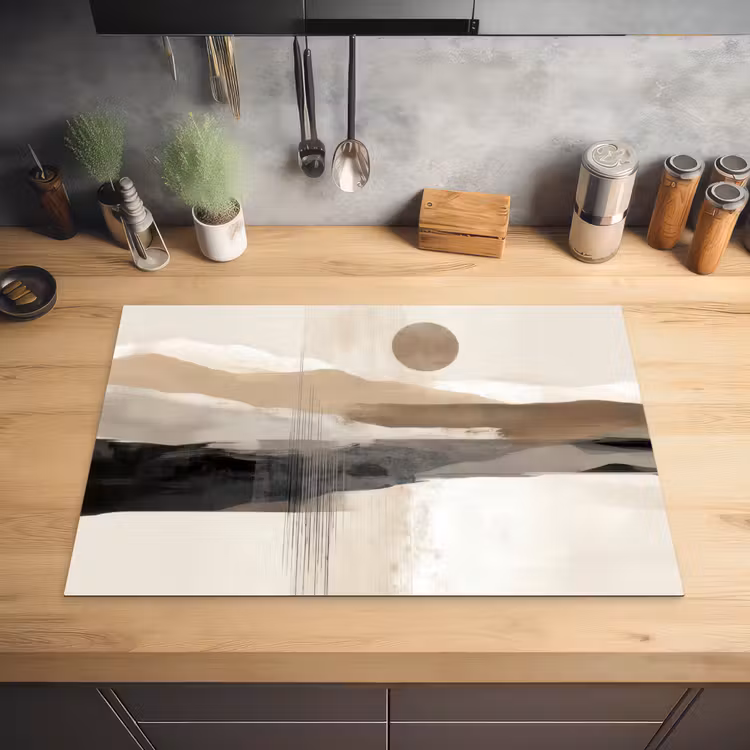 Minimalistisch - Landschap - Dimensie Inductie beschermer vinyl 3mm klein -sfeer5