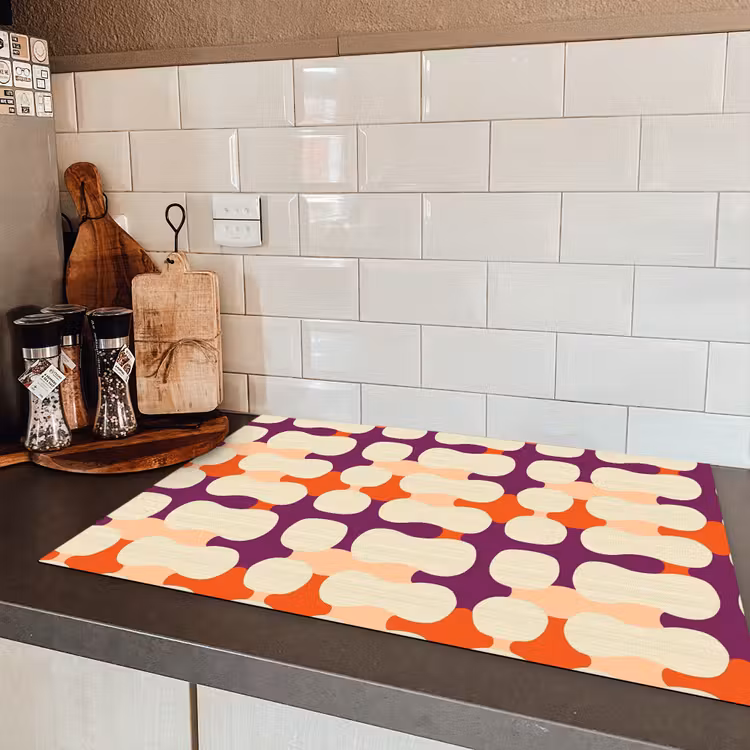 Modern - Patroon - Kleurrijk Inductie beschermer vinyl 3mm klein 276 -sfeer3