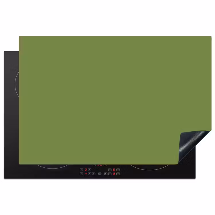 Moss - Green - Groen Inductie beschermer vinyl 3mm klein 276 -3d