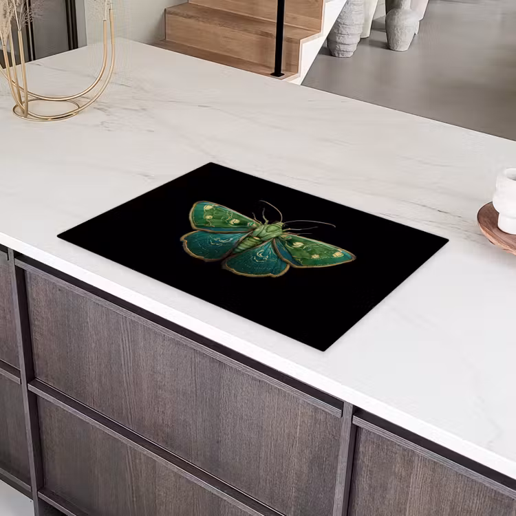 Mot - Levendig - Groen Inductie beschermer vinyl 3mm klein -sfeer8