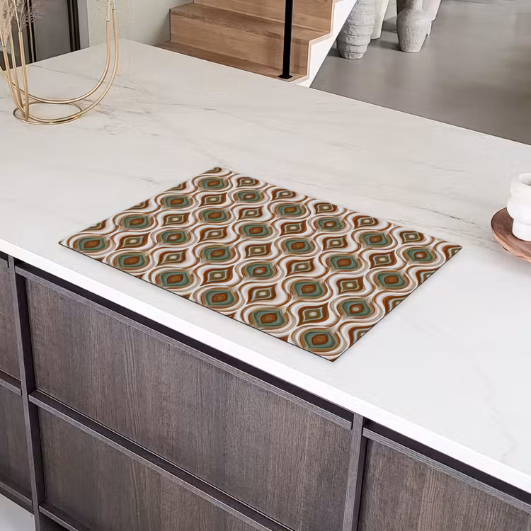 Motief - Patroon - Kleurrijk Inductie beschermer vinyl 3mm klein 276 -sfeer8