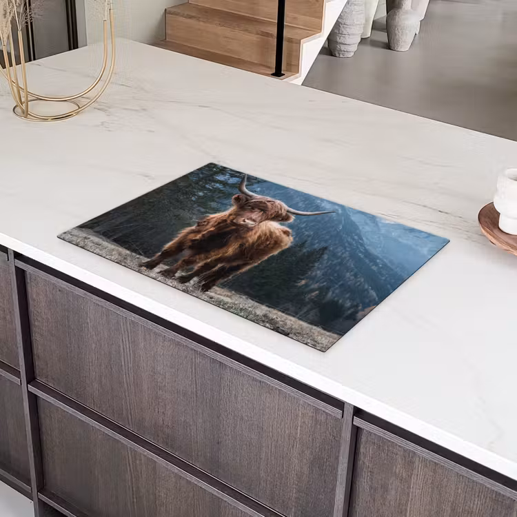 Bergbewoner bij Schemering Inductie beschermer vinyl 3mm klein -sfeer8