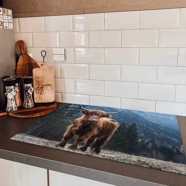Bergbewoner bij Schemering Inductie beschermer vinyl 3mm klein -sfeer3