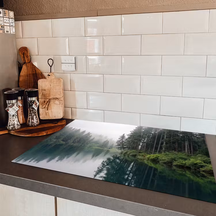 Bergen - Meer - Bos Inductie beschermer vinyl 3mm klein -sfeer3