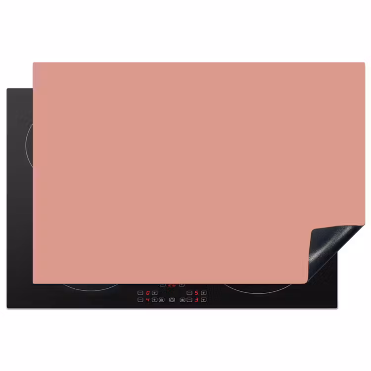 Muted - Salmon - Koraal Inductie beschermer vinyl 3mm klein 276 -3d