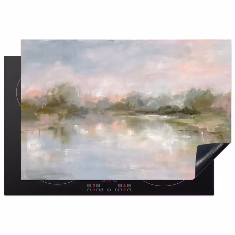Natuur - Landschap - Abstract - Water - Groen Inductie beschermer vinyl 3mm klein -3d