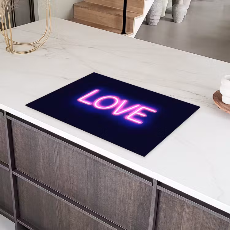 Neon - Love - Valentijn Inductie beschermer vinyl 3mm klein -sfeer8