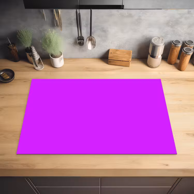 Neon - Orchid - Paars Inductie beschermer vinyl 3mm klein 276 -sfeer5