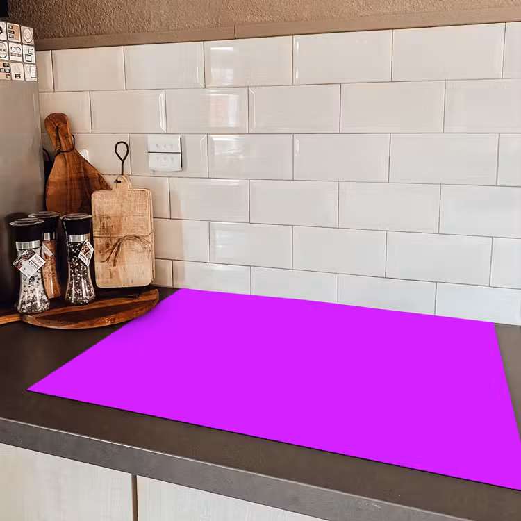 Neon - Orchid - Paars Inductie beschermer vinyl 3mm klein 276 -sfeer3