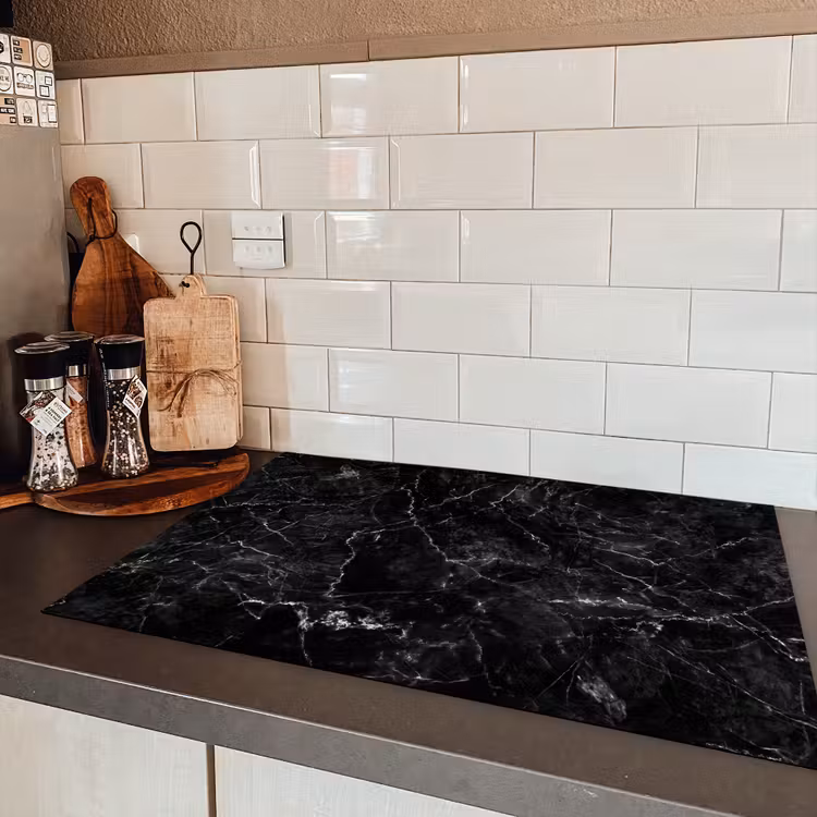Nachtelijke Marmeren Hemel Inductie beschermer vinyl 3mm klein -sfeer3