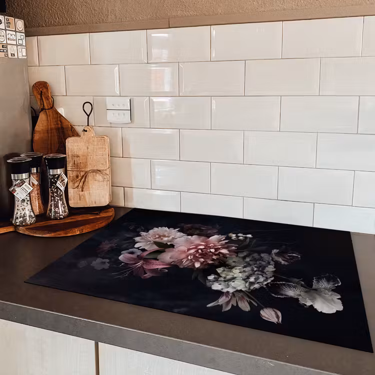 Nachtelijke Flora Symfonie Inductie beschermer vinyl 3mm middel -sfeer3