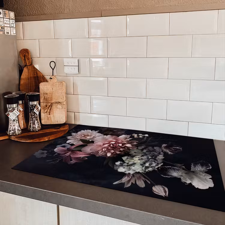 Nachtelijke Flora Symfonie Inductie beschermer vinyl 3mm klein -sfeer3