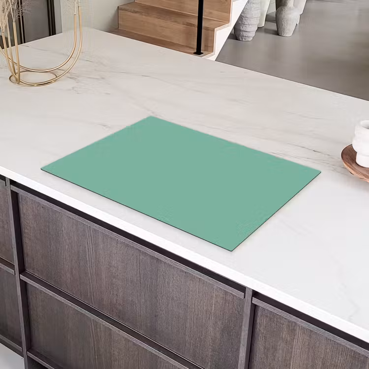 Ocean - Jade - Groen Inductie beschermer vinyl 3mm klein 276 -sfeer8
