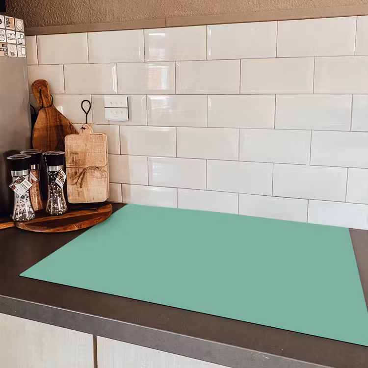 Ocean - Jade - Groen Inductie beschermer vinyl 3mm klein 276 -sfeer3