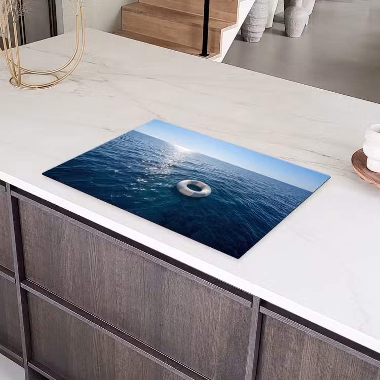 Oceaan - Zwemband - Horizon Inductie beschermer vinyl 3mm klein -sfeer8