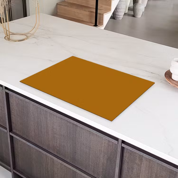 Ocre - Gold - Geel Inductie beschermer vinyl 3mm klein 276 -sfeer8