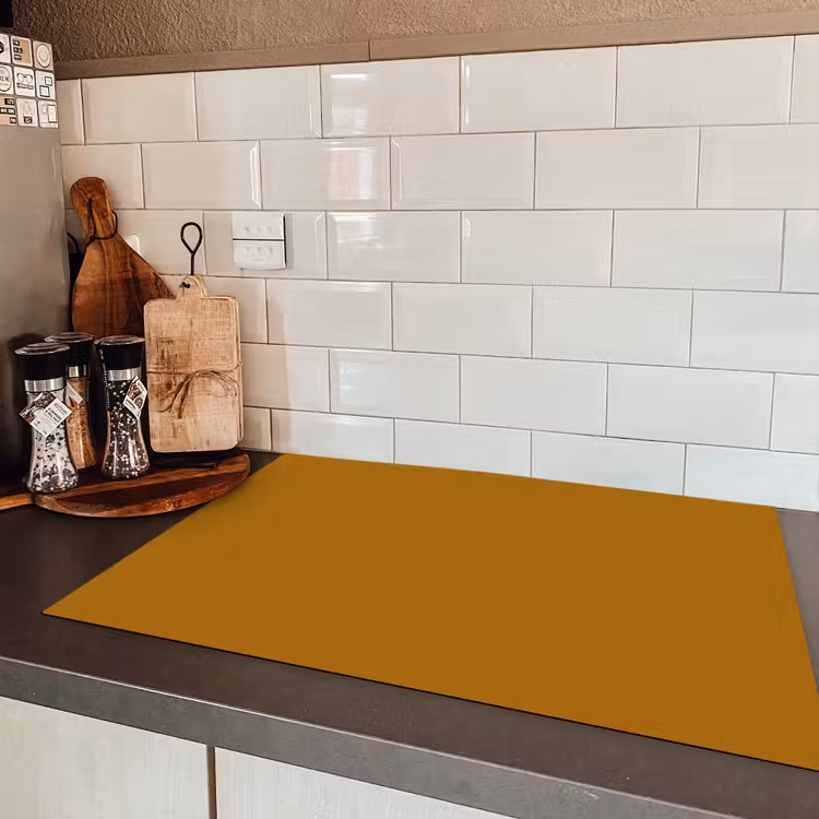 Ocre - Gold - Geel Inductie beschermer vinyl 3mm klein 276 -sfeer3